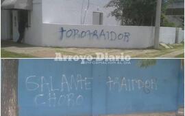 Imagen de Vandalismo: Vecinos enojados tras las pintadas