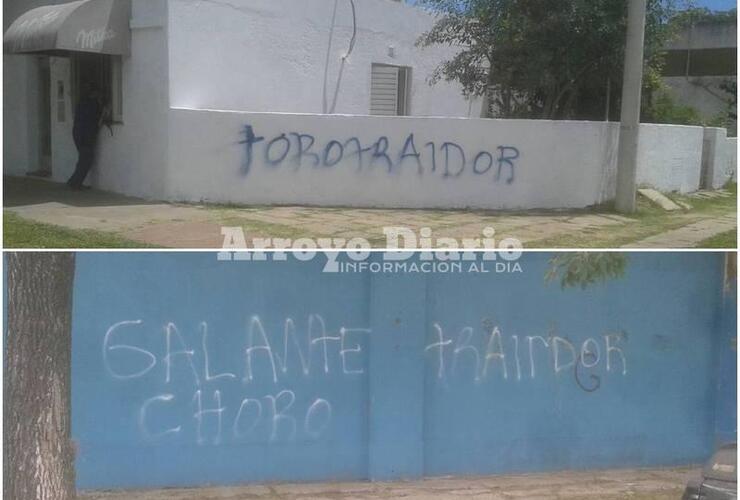 Imagen de Vandalismo: Vecinos enojados tras las pintadas