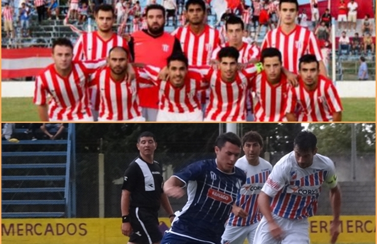 Arriba: Equipo de Riberas se juega para igualar posiciones. Abajo: Sosa el 10 del "Pulga" en acción, motor de Juventud- Fotos: Diario El Sur