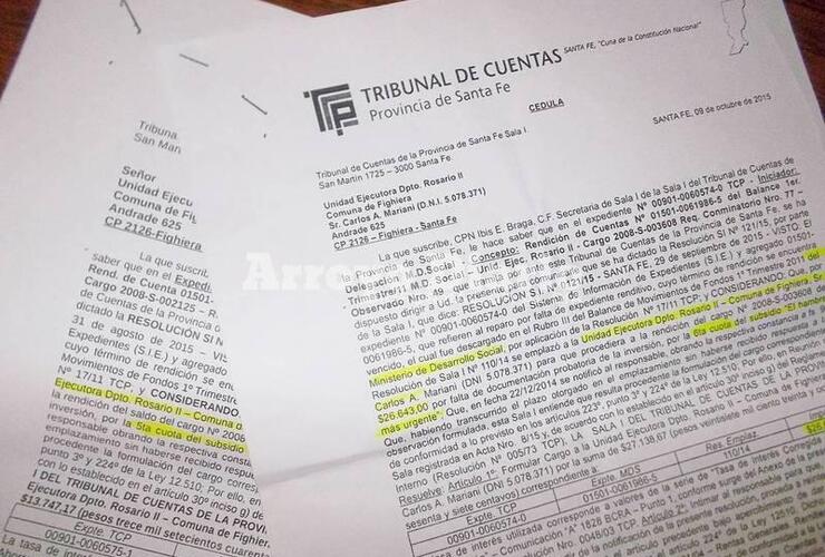 La comuna fue intimada por el Tribunal de Cuentas de la provincia de Santa Fe