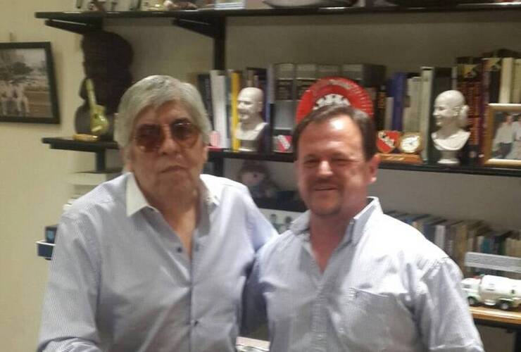 En la foto. Hugo Moyano junto Sergio Aladio