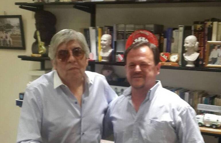 En la foto. Hugo Moyano junto Sergio Aladio