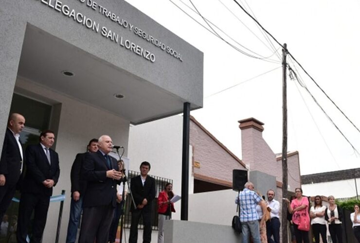 El gobernador durante el acto de este miércoles