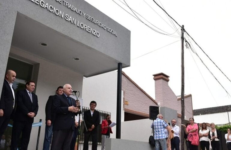 El gobernador durante el acto de este miércoles