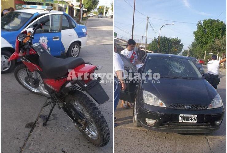 A primera vista, la moto no llevaba puesta la chapa patente