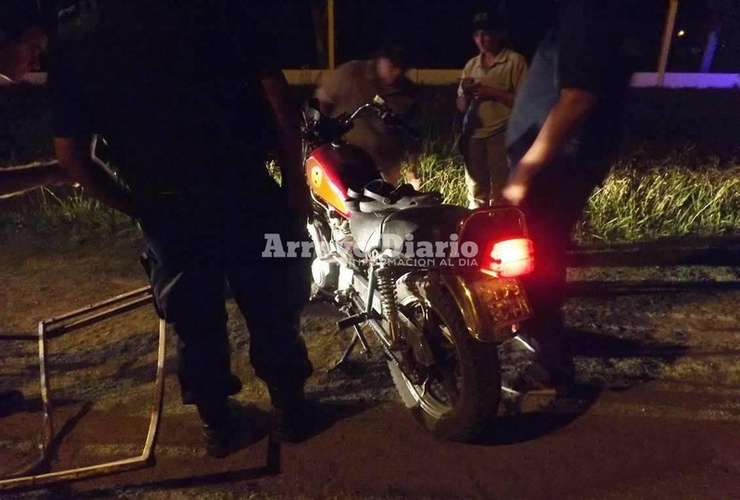 En esta moto se trasladaba Cristián el día del accidente. Foto: Archivo AD