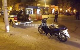 El personal trabajando en la esquina de San Martín e Hipólito Yrigoyen