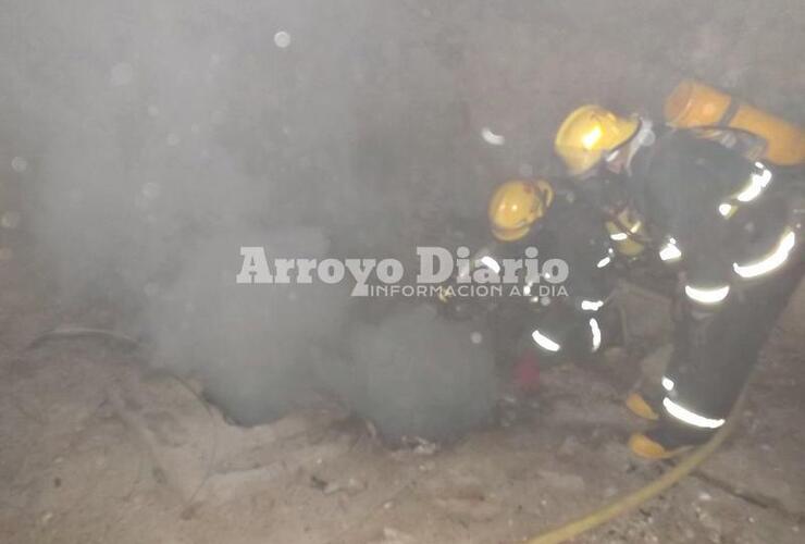 Imagen de Principio de incendio en la usina vieja