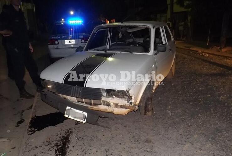 Así quedó el automóvil luego del accidente