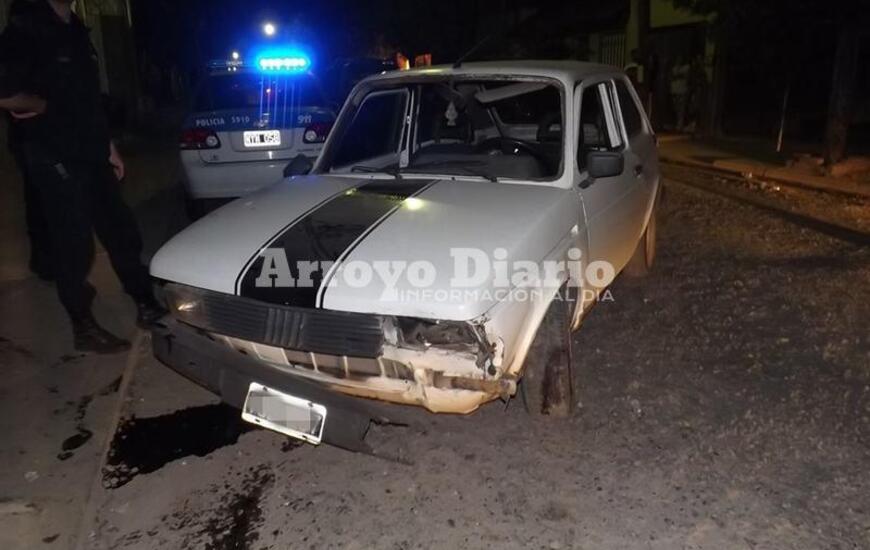 Así quedó el automóvil luego del accidente