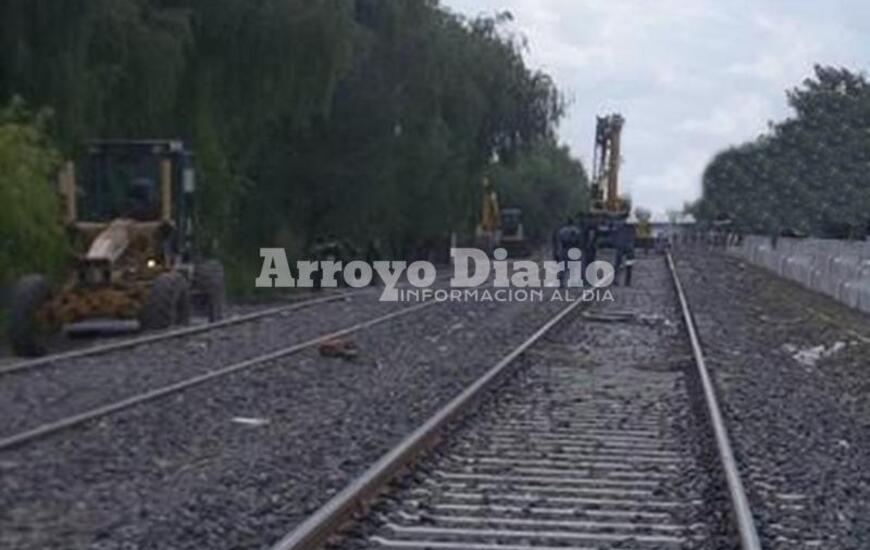 Los trabajos a la altura de Arroyo Seco. Foto: Archivo AD