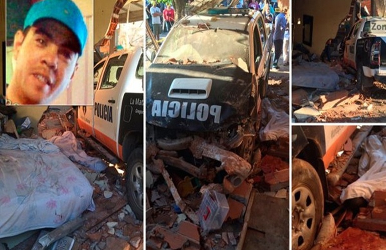 Imagen de Un patrullero choc&oacute; contra una casa y mat&oacute; a una persona