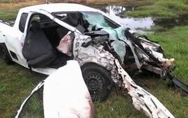 El choque frontal ocurri&oacute; en el kil&oacute;metro 606 de la ruta nacional N&deg; 33.