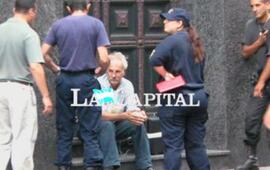 Serbali cuando intentó ingresar a La Capital en 2011.