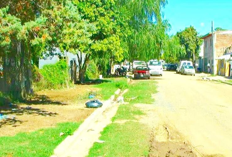 Calle Luis Pasteur. Desde esta zona los vecinos hicieron pública las quejas. Foto: Facebook Canal 2 Arroyo Seco