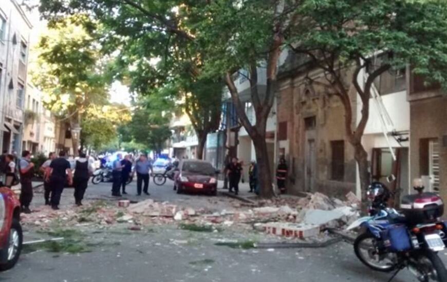 El siniestro fue en el inmueble de Balcarce 23 bis. Foto: Rosario3.com