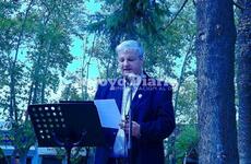 Nizar Esper, durante el acto que se realiz&oacute; en la Plaza 9 de Julio