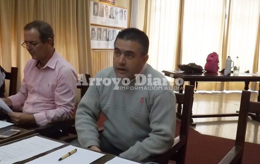 Matías Attoresi en la sesión pública del martes pasado