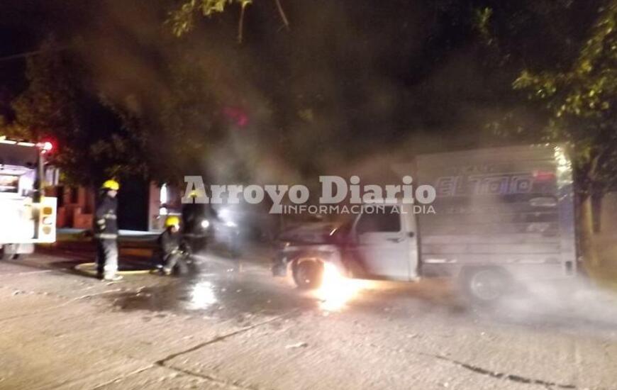 Imagen de Incendio de una camioneta