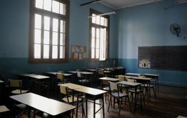 Aulas vacías. A pesar del paro, el Ministerio de Educación no descontará el día a los docentes.