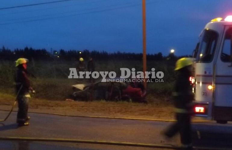 El auto que conducía el detenido era un Ford Fiesta Max