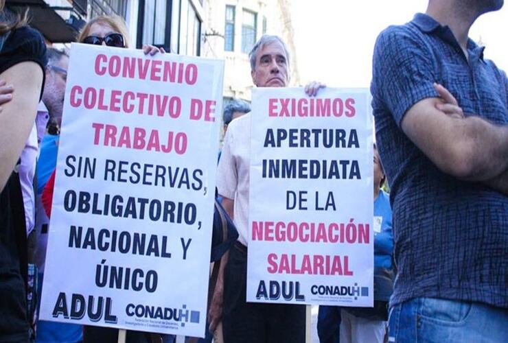 Los docentes realizarán nuevamente una medida de fuerza. Foto: Alan Monzón/Rosario3.com