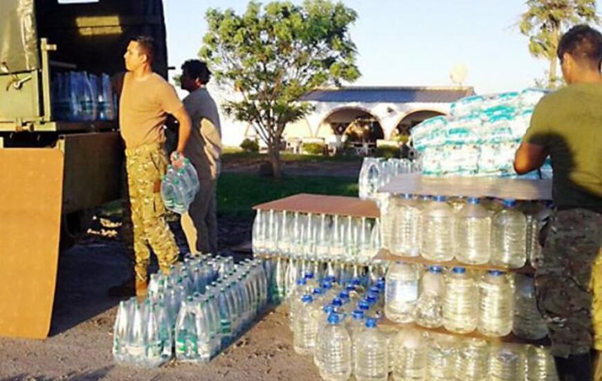 Asistencia. La provincia y el Ejército llevaron asistencia a localidades del norte provincial.