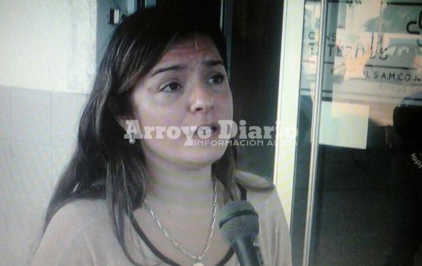 La Dra. Mar&iacute;a Jos&eacute; Chiarelli esta ma&ntilde;ana en el hospital local.