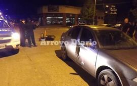 Imagen de Un herido tras choque entre una moto y un auto
