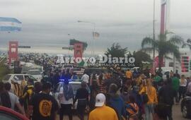 Imagen de Los hinchas canallas mostraron su apoyo desde Arroyo Seco