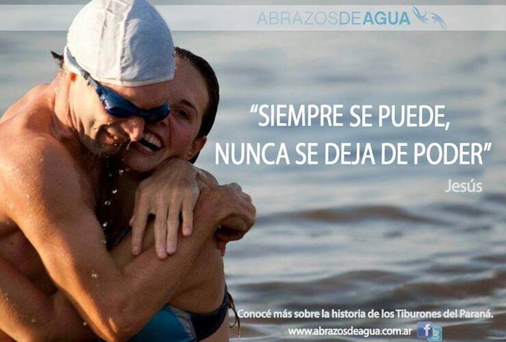 Imagen de "Abrazos de agua" en Pérez