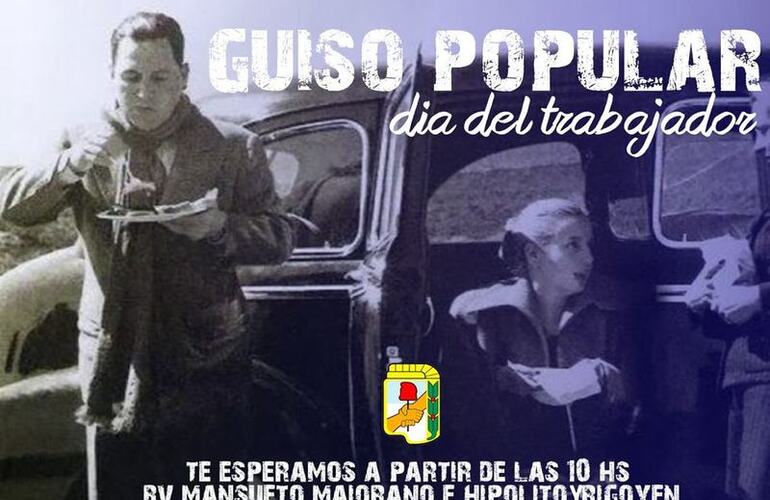 Imagen de Este 1º de Mayo "Guiso Popular" en Arroyo Seco