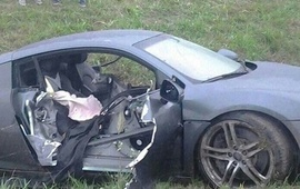 Así quedó el auto de Paladini el día del accidente, el 13 de septiembre de 2014.