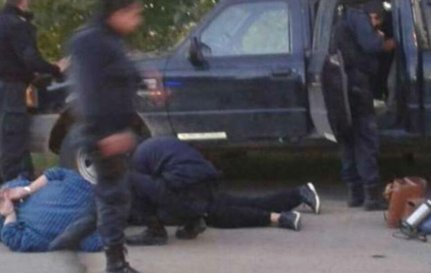 Bassi y sus cómplices fueron capturados en el acceso a la localidad de San Pedro. Foto: visionregional.com.ar
