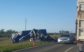 El hecho se registr&oacute; este martes a alrededor de la 0 hora en el kil&oacute;metro 340. Foto: Rosario3.com