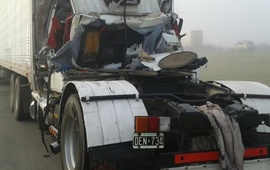 Imagen de Un camionero falleció en un choque en la Ruta 9