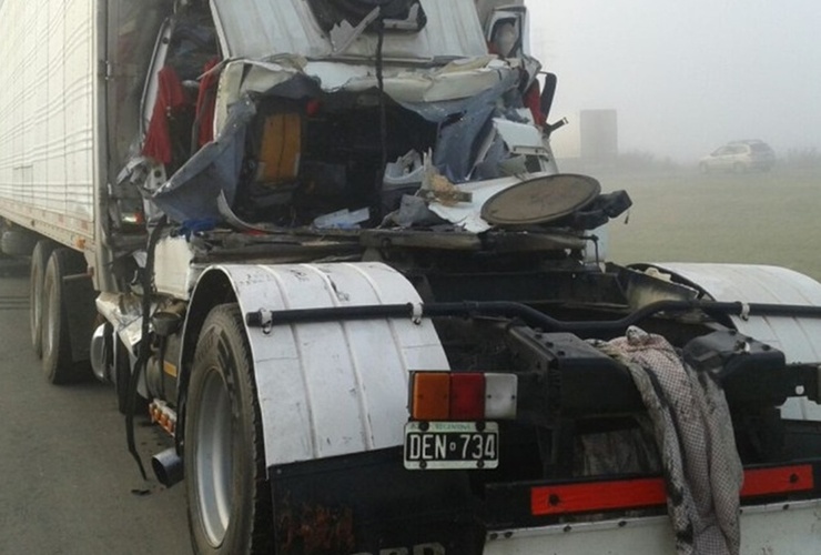 Imagen de Un camionero falleció en un choque en la Ruta 9