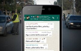 Imagen de Pol&eacute;mico: crean grupos de WhatsApp para evitar los controles de tr&aacute;nsito