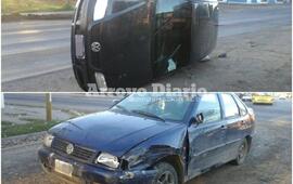 As&iacute; quedaron. Los veh&iacute;culos part&iacute;cipes del accidente.