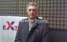 Sergio Ricci, en los estudios de Radio Extremo 106.9