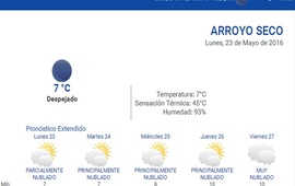 En la web. Consultá el pronóstico extendido en nuestro portal durante las 24 horas.