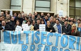 Imagen de Manifestación en Rosario: Comerciantes presentaron amparo contra los tarifazos en Tribunales