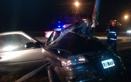 Así quedó el auto.