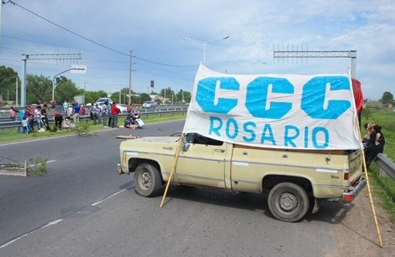 Otra vez los cortes. Los bloqueos de la CCC serán por la mañana. Foto: Archivo Rosario3.com