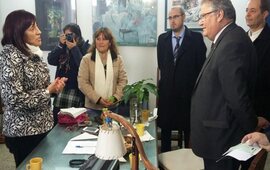 También acompañó al vicegobernador en su visita, el Director Provincial de Areas Metropolitanas y ex intendente de Arroyo Seco, Darío Gres. Foto:@DarioGres