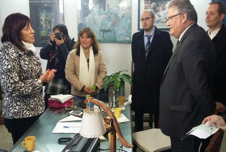 También acompañó al vicegobernador en su visita, el Director Provincial de Areas Metropolitanas y ex intendente de Arroyo Seco, Darío Gres. Foto:@DarioGres