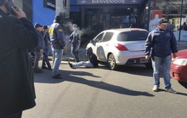 La imagen. Ramón Machuca, al ser detenido en Buenos Aires.
