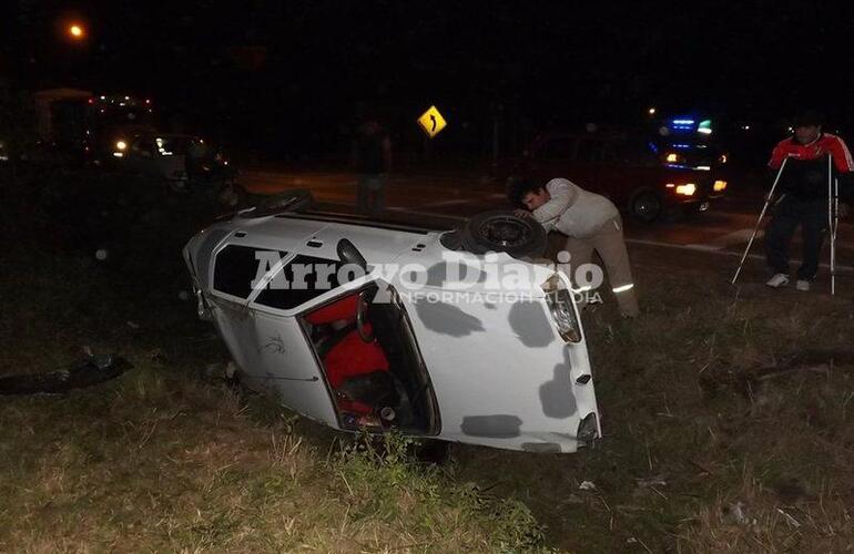 Amargado. El conductor del coche se mostró acongojado con la circunstancia vivida.