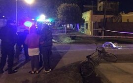 La escena del crimen, en un barrio absolutamente conmocionado.