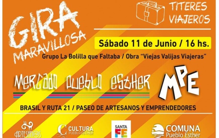 Imagen de Mercado Pueblo Esther con función especial de Títeres